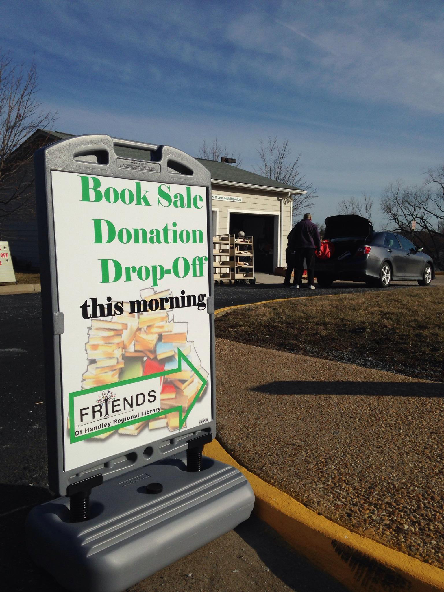 Book DropOff Morning Handley Regional Library System